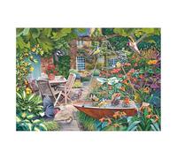 The House of Puzzles Splashing Around Jigsaw - Big 500 Piece Jigsaws For Adults, Extra Large Pieces, Artist Illustrated, Scenic Landscape, Deluxe Puzzle Gifts