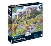 The House of Puzzles Stirling Castle 1000 Piece Puzzle | Jigsaw for Adults with Unique Shape Pieces with Art by Keith Stapleton | Historical Scottish Landmark & Highland Cow Jigsaws | Puzzling Gifts