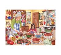 The House of Puzzles - Strawberry Jam Jigsaw - Big 250 Piece Jigsaws For Adults & Kids, Extra Large Pieces, Artist Illustrated, Scenic Landscape, Deluxe Puzzle Gifts