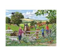 The House of Puzzles Sugar Lumps Jigsaw - Big 250 Piece Jigsaws For Adults & Kids, Extra Large Pieces, Artist Illustrated, Scenic Landscape, Deluxe Puzzle Gifts