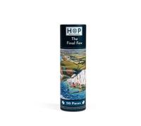 The House of Puzzles The Final Few Puzzle Tube | 150 Piece Mini Jigsaw | Travel Jigsaws for Adults & Kids | Small Gifts & Stocking Fillers | Sustainable Board | Plane & White Cliffs Scenic Landscape