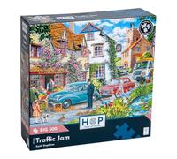 The House of Puzzles Traffic Jam, Big 500 Piece Jigsaw | Extra Large Pieces, Artist Illustrated, Scenic Landscape, Deluxe Puzzle Gift for Adults