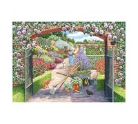 The House of Puzzles Walled Garden Jigsaw - Big 250 Piece Jigsaws For Adults & Kids, Extra Large Pieces, Artist Illustrated, Scenic Landscape, Deluxe Puzzle Gifts