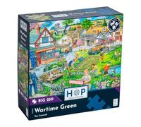 The House of Puzzles Wartime Green, Big 250 Piece Jigsaw | Extra Large Pieces, Artist Illustrated, Scenic Landscape, Deluxe Puzzle Gift for Adults & Kids