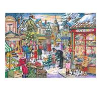 The House of Puzzles Window Shopping Jigsaw - Big 500 Piece Jigsaws For Adults, Extra Large Pieces, Artist Illustrated, Scenic Landscape, Deluxe Puzzle Gifts