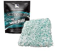 THE HOUSE OF RAGS -The Wash Boss Premium Microfiber Car Wash Pad - Plush Korean Fabric,10x10 inches, 1000 GSM, Ultra-Absorbent, Scratch-Free, Safe for Paint - Teal & White (1-Pack)