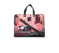 The House of Tara Multicolor Printed Canvas 15.6 inches Laptop MacBook Sling Messenger Bag for Men and Women, Multi-Colour1, Messenger Bag