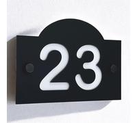 The House Sign Company - Berwick Personalised House Sign | 15cm X 11cm | Acrylic Door Plaque with Number | Weatherproof Outdoor House Name Plate