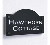 The House Sign Company - Ludlow House Name Plaques for Outside - Personalised Weatherproof Door Signs and Plaques for Home