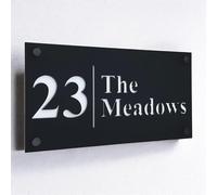 The House Sign Company - Notting Hill House Name Plaques for Outside - Personalised Weatherproof Door Sign House Number for Home