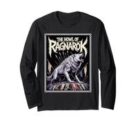 The Howl of Ragnarok Viking Norse Wolf Mythology Warrior Long Sleeve T-Shirt