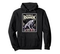 The Howl of Ragnarok Viking Norse Wolf Mythology Warrior Pullover Hoodie
