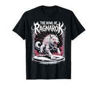 The Howl of Ragnarok Wolf Viking Norse Warrior Myth Saga T-Shirt