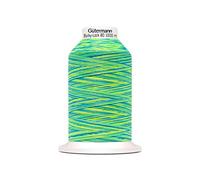 The hüpfende Komma Gütermann Bulky-Lock Multicolour Bulky Yarn No. 80 Lime Blue 1000 m