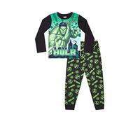 The Hulk Boys Marvel Long Pyjama Set Green Black (5-6 Years)