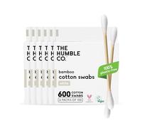 The Humble Co. Natural Bamboo Cotton Swabs (600 count) - Biodegradable Cotton Swabs and Eco friendly and Sustainable Cotton Buds for Ears, Makeup, Pet Care and Cleaning (White)