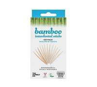 THE HUMBLE CO. - Bamboo Interdental Sticks - Everyday Wooden Toothpiks - Developed by Dentists - Socially Responsible - 100% Biodegradable Bamboo for Eco-Friendly Oral Care - 100 Pieces