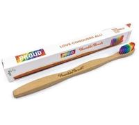 The Humble Co. Bamboo Toothbrush Proud | Soft Bristles | Biodegradable, Eco-Friendly, Vegan for Your Everyday Oral Care, Dentist Approved (1 Pack)