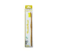 The Humble Co. Bamboo Toothbrush Yellow | Medium Bristles | Biodegradable, Eco-Friendly, Vegan for Your Everyday Oral Care, Dentist Approved (1 Pack)