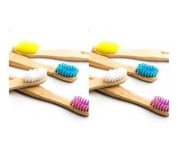 The Humble CO. - Brush Kids Mix - Ultra Soft Toothbrush - Developed by Dentists - Designed in Sweden - Plant-Based Materials - 100% Biodegradable Bamboo Handle for Eco-Friendly Oral Care (Pack of 2)