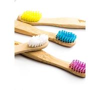 Humble Bamboo Kids Ultra Soft Bristle Toothbrush (Blue, Purple, White or Yellow)