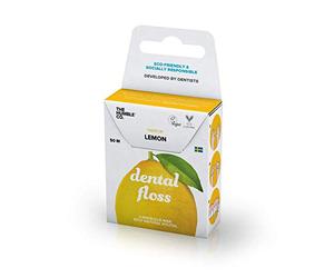 The Humble Co. Dental Floss | Lemon | Eco-Friendly, Vegan for Your Everyday Oral Care - Dentist Approved - Removes Plaque and Gives a Fresh Feel (1 x 50m)