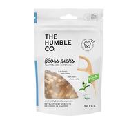 THE HUMBLE CO. - Dental Floss Picks - Mint Flavour - Slides Easily - Developed by Dentists - Designed in Sweden - Teeth Cleaning - Sustainable & Reusable - Vegan & Cruelty-Free - 50p