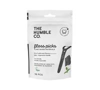 The Humble CO. Floss Picks Charcoal 50pcs