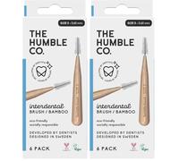 THE HUMBLE CO. - Interdental Brushes - Size 3-0.6 mm - Developed by Dentists - Designed in Sweden - Teeth Cleaning - Vegan & Cruelty-Free - 6p (Pack of 2)