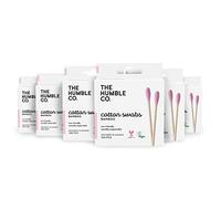 The Humble Co. Natural Bamboo Cotton Swabs (600 count) - Natural Cotton Swabs and Eco friendly and Sustainable Cotton Buds for Ears, Makeup, Pet Care and Cleaning (Purple)