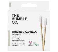 The Humble Co. Natural Cotton Swabs | White | Biodegradable, Eco-Friendly, Vegan | Perfect for Ears, Makeup, Pet care and Cleaning (1 x 100)