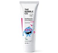 The Humble Co. Natural Fluoride Toothpaste for Kids (1 x75ml) | Strawberry | Eco-Friendly, Vegan for your Everyday Oral Care - Dentist Approved - Prevents Bad Breath, Caries, Plaque