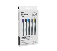 The Humble Co. Plant-Based Toothbrush Family Pack (5-p) | Sensitive Bristles | Biodegradable, Eco-Friendly, Vegan for Your Everyday Oral Care, Dentist Approved