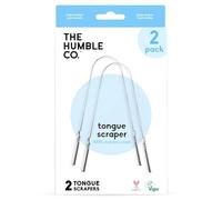 The Humble Co. Tongue Scraper - 100% Stainless Steel Tongue Cleaner, For Superior Oral Care, Dental Hygiene and Tongue Cleaning, Helps Eliminate Bad Breath, BPA Free (2pk)