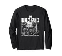 The Hunger Games Black and White Katniss Action Movie Long Sleeve T-Shirt