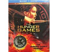 The Hunger Games Complete 4 Film Collection (Blu-ray+Digital) + Collectable Pendant