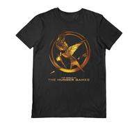 The Hunger Games T-Shirt (Mockingjay Design) XL Extra Large Unisex Novelty T Shirt, Womens and Mens Clothing - Official Merchandise Black