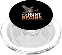 The Hunt Begins Falconer Falcon Lover And Raptor Enthusiast PopSockets PopGrip for MagSafe