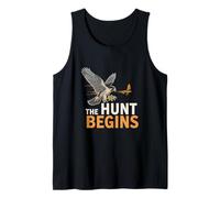 The Hunt Begins Falconer Falcon Lover and Raptor Enthusiast Tank Top