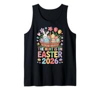 The Hunt is on Easter 2026 Funny Easter Tank Top