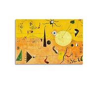 The Hunter (Catalan Landscape) By Joan Miro Surrealism Poster Home Decor Wall Art Hanging Picture Print Bedroom Decorative Paintings Room Aesthetic 12x18inch(30x45cm)