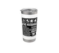 The Husband Core Traits Funny Marriage Sarcastic Stainless Steel Insulated Tumbler