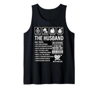 The Husband Core Traits Funny Marriage Sarcastic Tank Top