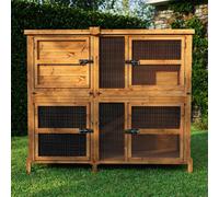 The Hutch Company 5Ft Chartwell Double Rabbit Guinea Pig Hutch Extra Deep And High Ceilings