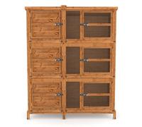 The Hutch Company 5Ft Chartwell Three-Tier Rabbit Guinea Pig Hutch With Three Separate Levels