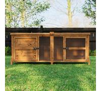 The Hutch Company 6Ft Chartwell Rabbit Guinea Pig Hutch Extra Deep And High Ceiling