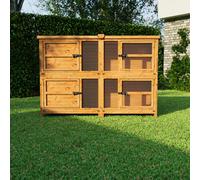 The Hutch Company 6Ft Chartwell Two-Tier Rabbit Guinea Pig Hutch With Two Separated Layers