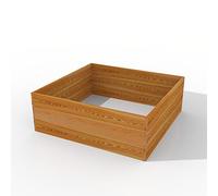 The Hutch Company Stackable Raised Garden Bed Kit | Perfect For Flowerbeds or Vegetable Planters (Triple)