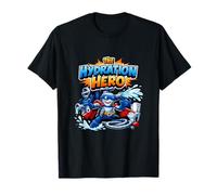 The Hydration Hero Plumber Pipe Pun Faucet Graphic T-Shirt