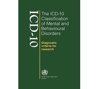 The ICD-10 classification of mental and behavioural disorders: diagnostic criteria for research